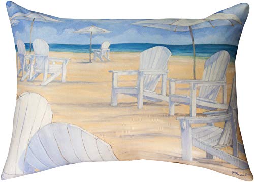 Manual Woodworkers SHBBWC Blanco Beach Chair Rectangle Dye Throw Pillow, 18 x 13 inch, Multicolor