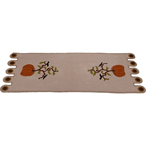 Home Collections by Raghu 14" x 36" All American Pumpkin Table Runner