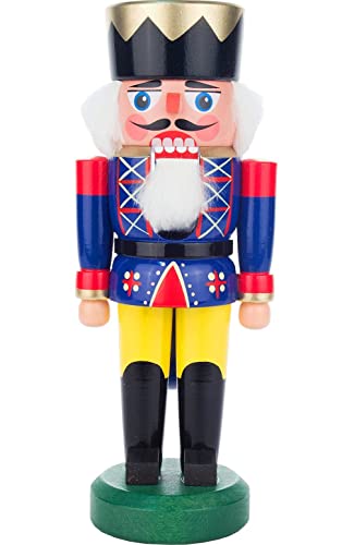 Alexander Taron 012-017-1 Dregeno Nutcracker - Blue King - 8.25" H x 3.25" W x 2.5" D, White