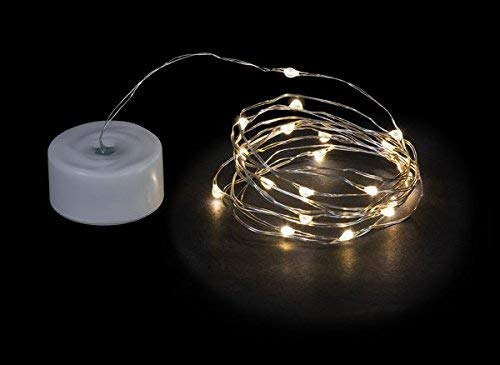 Ganz 6 Feet Battery Operated LED White/Clear String Lights