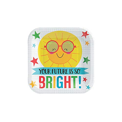 BRIGHT FUTURE DESSERT PLATE - Party Supplies - 24 Pieces