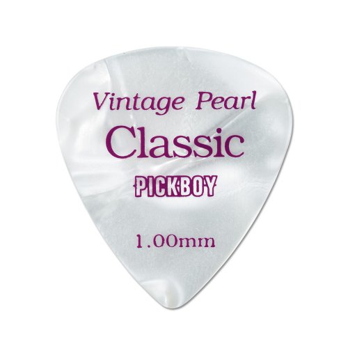 Osiamo Pickboy Vintage Pick, Pearl, Cellulose, 1.00mm, 10 picks