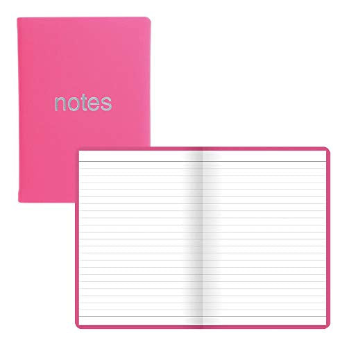 Rediform Letts Dazzle A6 Notebook, White Paper, 192 Pages, 5.75 x 4.125 x 0.375 Inches, Pink (B090103)