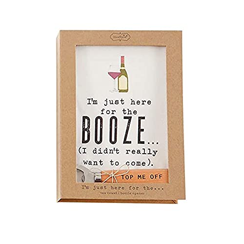 Mud Pie I'm Just Here Towel Sets (Booze), Cotton