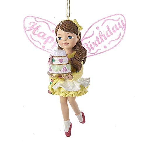 Kurt Adler 5" Sugar Art "Happy Birthday" Girl Ornament