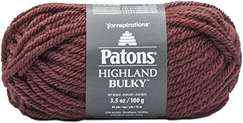 Spinrite Yarns (CA) Patons Highland Bulky Solids Yarn, Pecan
