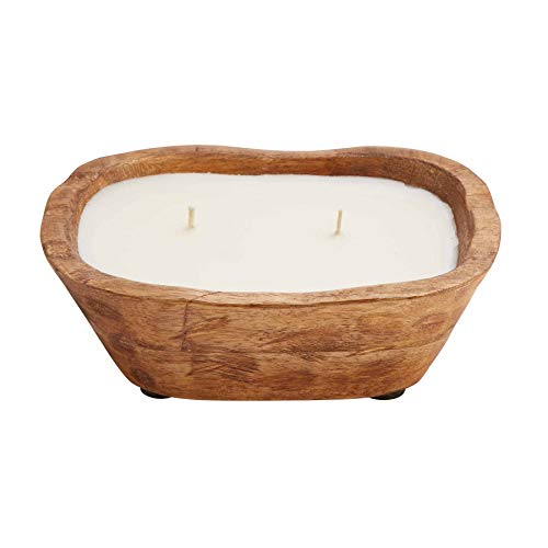 Mud Pie Dough Bowl Candle,  2" x 6", Brown