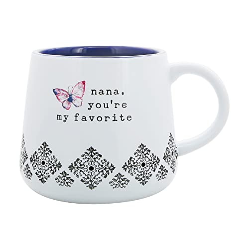 Pavilion Gift Company - Nana - 18-ounce Stoneware Mug, Mothers Day Gift, Grandma Nana Mimi Coffee Cup, 1 Count