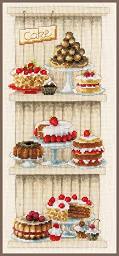 Vervaco Counted Cross Stitch Kit Delicious Cakes 6.8" x 14.8"