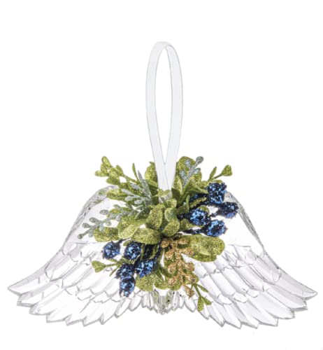 Ganz Mistletoe Angel Wings. 35.50-inch Width, Acrylic