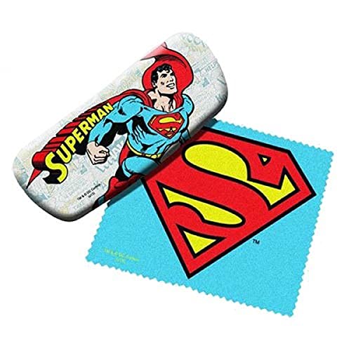 Spoontiques Superman Eyeglasses Case with Cleaning Cloth