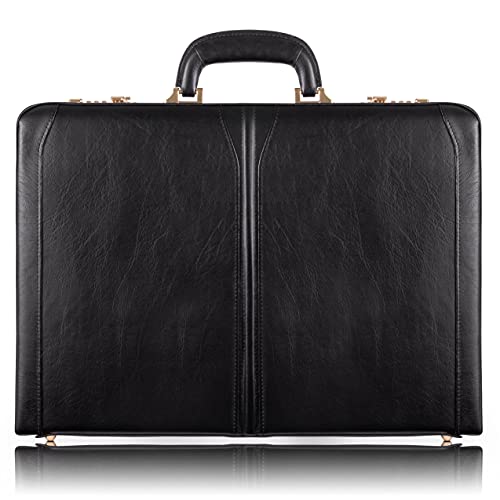Attache Case, Leather, Small, Black - LAWSON | McKlein - 80455