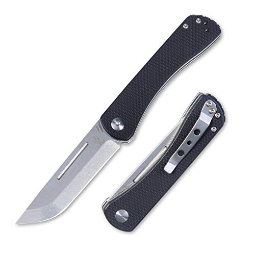KIZER Non-Locking Detent Slip Joint Knife Bohler N690 Blade and Micarta Handles Folding EDC Knife, Designer: Rolf Helbig, Knife Name: Pinch, V3009 (N1)