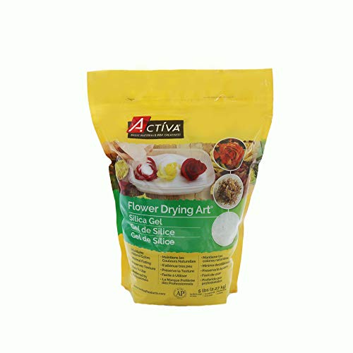 ACTVA Products Flower Drying Art Silica Gel, 10.50" Tall x 5.00" Diameter, Original Version, 5 Lbs