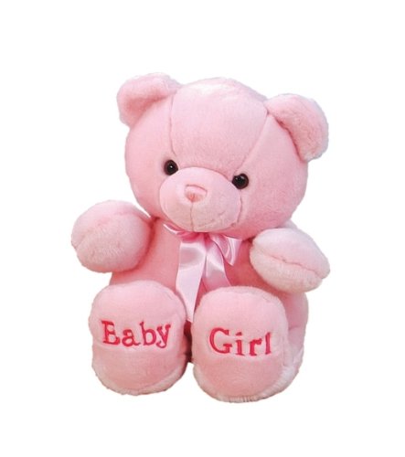 Aurora World Plush Pink Comfy Baby Girl Bear, 10"