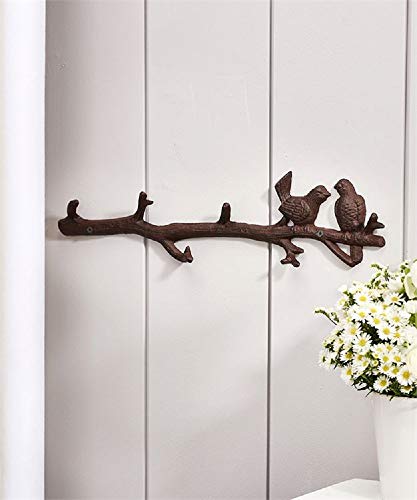 Giftcraft 88285 Birds on Branch Design Wall Hook, 18.7-inch Length