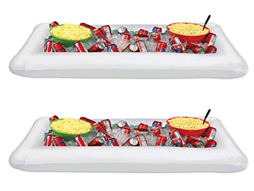 Beistle , 2 Piece Inflatable White Buffet Coolers, 28&