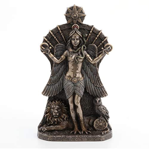 Veronese Design 8.5" Ishtar The Babylonian Goddess of War and Fertility Resin Sculpture Bronze Finish