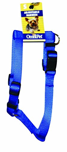 OmniPet Kwik Klip Adjustable Nylon Pet Harness, Hurricane Blue, Small