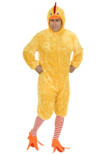 Charades Plus Size Funky Chicken Costume Set, Yellow, 3X