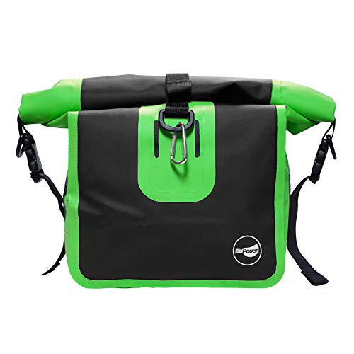 Calla NuPouch Waterproof Crossbody Purse, Beach Bag, Sports Bag, Waterproof Bag, Black/Green