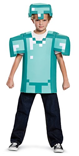 Disguise Armor Classic Minecraft Costume, Blue, Medium (7-8)