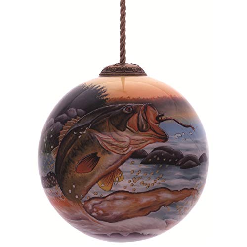 Inner Beauty 1710549 Bent Brush Art Fish Hand Painted Blown Glass Ornament