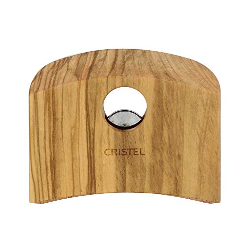 CRISTEL Detachable Side Handle, Olive Wood, Stainless Steel Mechanism, Casteline collection