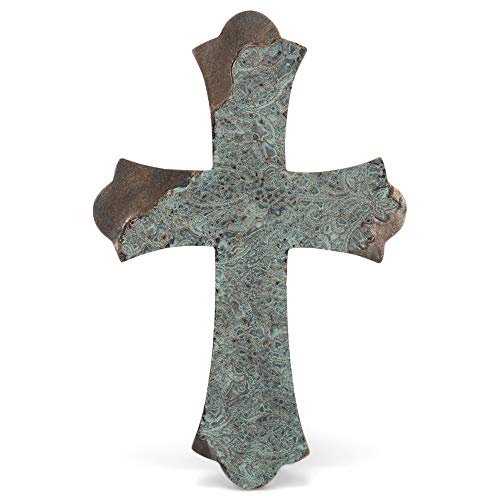 Roman 12472 Decorative Lace Wall Cross, 9-inch Height, Multicolor