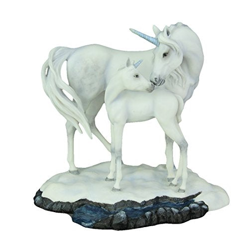 Unicorn Studio Veronese Design Lisa Parker Sacred Love Unicorn Mother and Child Statue