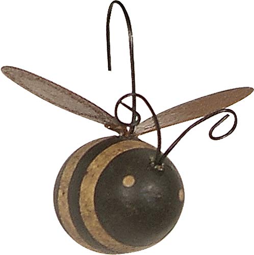Primitives by Kathy Rustic Mini Ornament Set, Set of 12, Bee