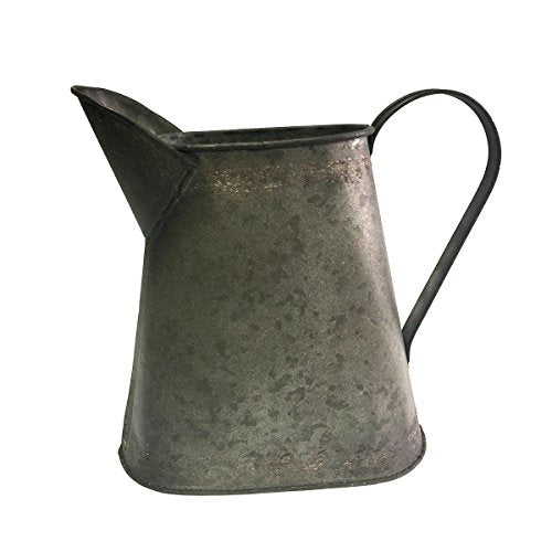 CTW Colonial Tin Works Small Decorative Industrial Tabletop Metal Pitcher