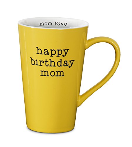 Pavilion Gift Company 14116 Birthday Mom Latte Mug, 18-Ounce, Mom Love