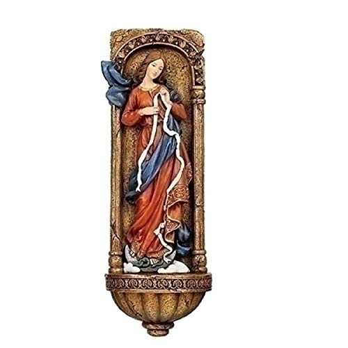 Roman 602003 Mary Undoer of Knots Water Font, 11.75-inches High