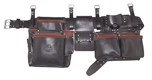 Graintex OD2566 4 Piece Pro Framers 15 Pocket Tool Belt Top Grain Oil Tanned Leather