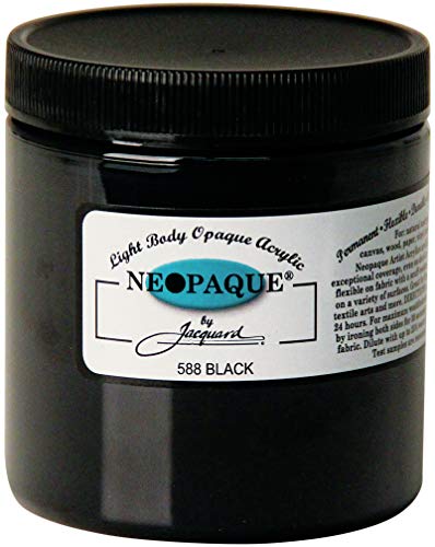 Jacquard Neopaque Fabric Color 8 oz Jar - Black