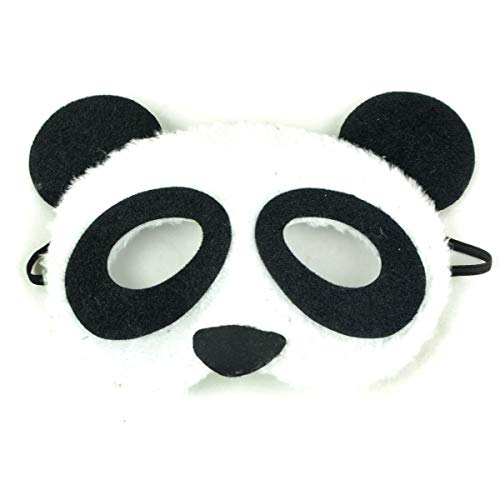 Midwest Design Imports Furry Panda Mask, 7 x 6 x .5", Black, White