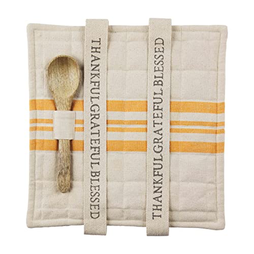 Mud Pie Casserole Holder Set, Thankful