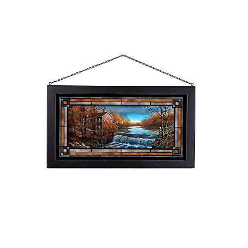 Wild Wings(MN) Wild Wings 5386500018 Autumn Afternoon Stained Glass Art, 23-inch Length