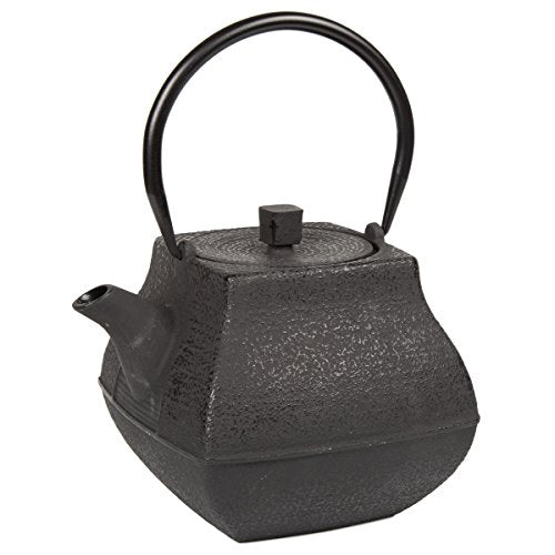 Creative Home 47 oz Cast Iron Tea Pot, Black Color