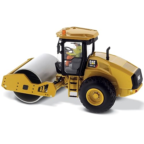 CAT Caterpillar CS11 GC Vibratory Soil Compactor with Operator High Line Series 1/50 Diecast Model by Diecast Masters 85589