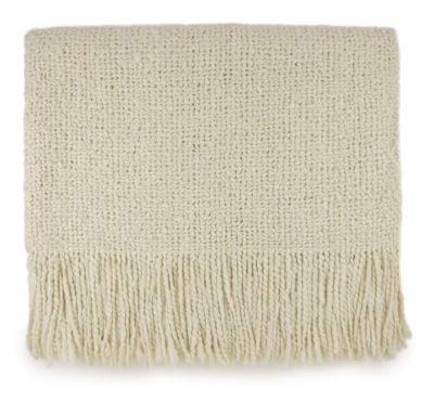 Bedford Cottage Campbell Throw Blanket, Ecru (311-245)