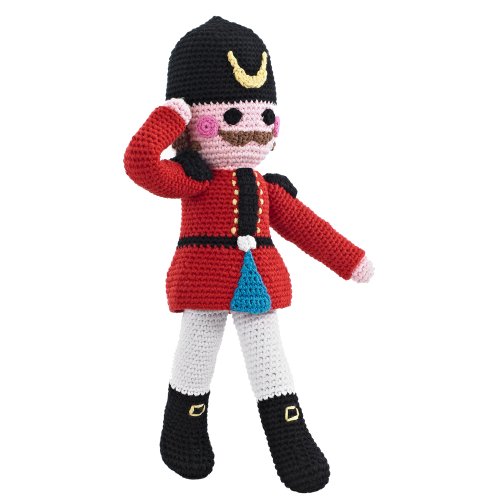 Pebble | Handmade Nutcracker | Crochet | Fair Trade | Pretend | Imaginative Play |Holiday | Machine Washable