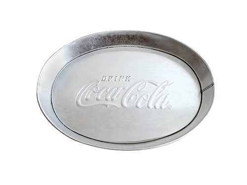 Tablecraft CocaCola Galvanized Oval Serving Platter, 9 x 6"