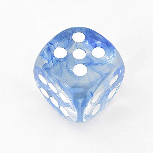 Dark Blue Nebula Die with White Pips D6 30mm (1.18in) Pack of 1 Chessex