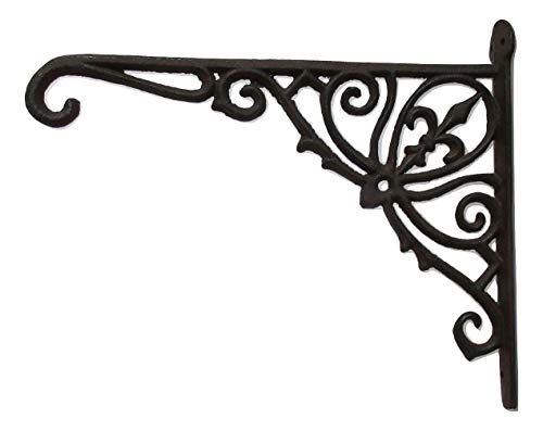 Upper Deck Decorative Cast Iron Plant Hook Bracket