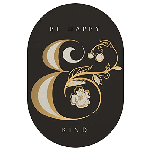 Karma Gifts, Stickers, Pack of 12, 3 inch, BE Happy & Kind