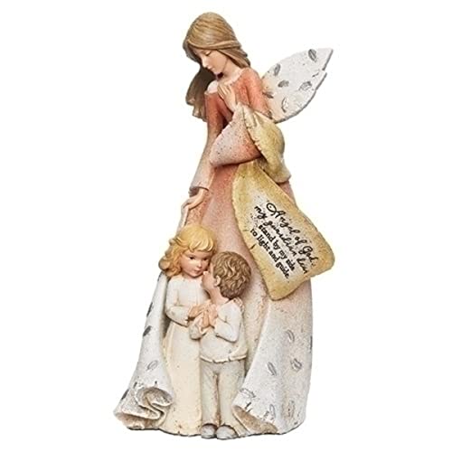 Roman 8.75" Guardian Angel with Kids Figurine