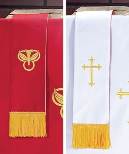 Christian Brands Living Grace Bookmark W/Cross: Red & White