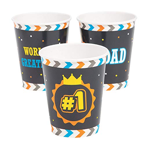 Fun Express FATHERS DAY CUP - Party Supplies - 8 Pieces